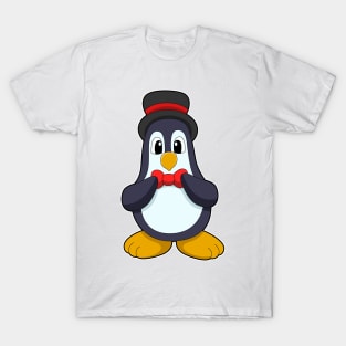 Penguin as Groom with Ribbon & Hat T-Shirt